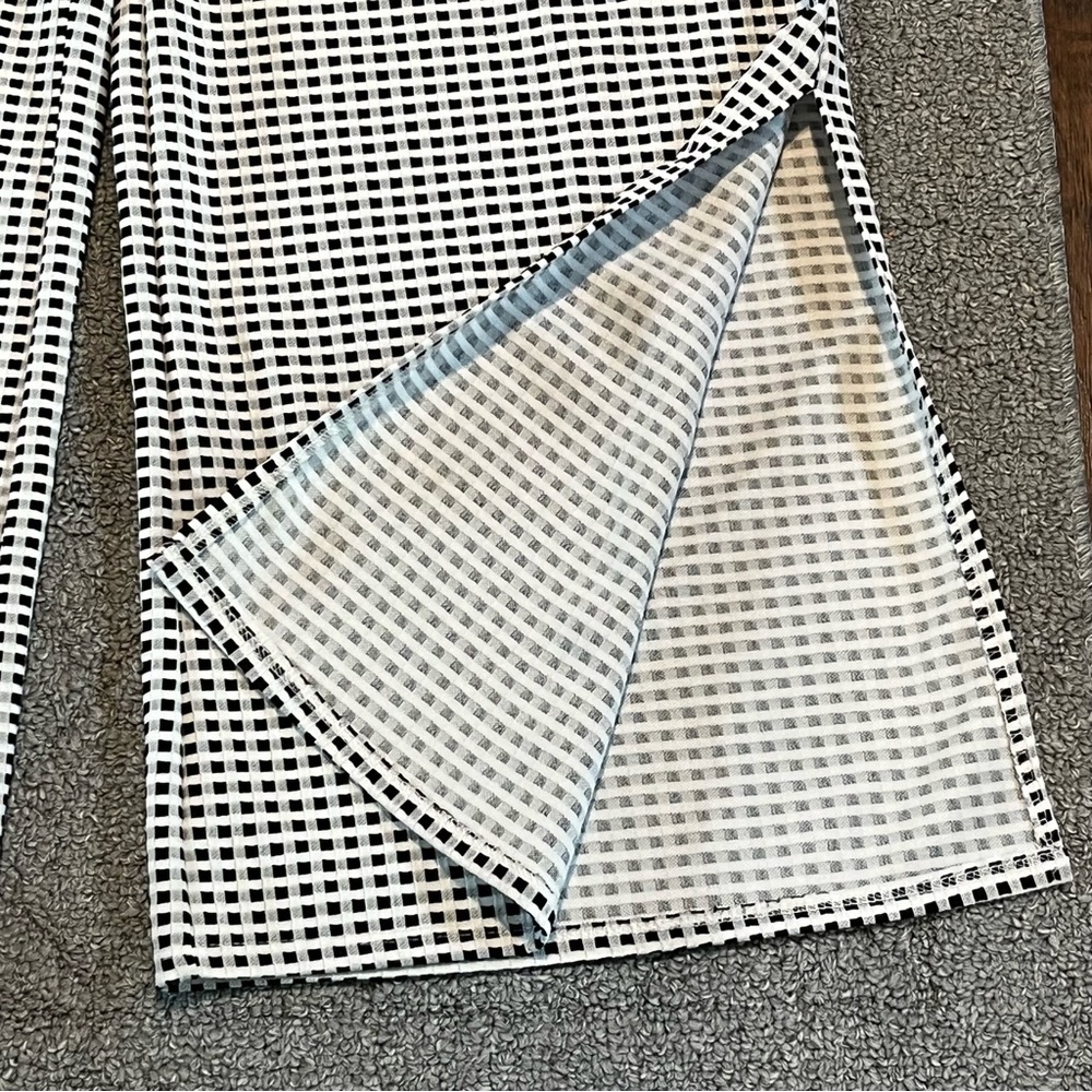 Maeve by Anthropologie Pants Womens Medium Black White The Colette Wide Leg Crop - Picture 6 of 9